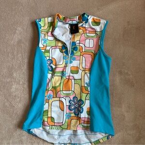 Sheila Moon sleeveless cycling jersey L